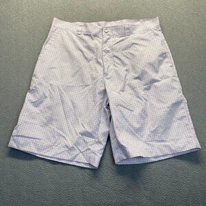 Callaway Shorts Mens Size 36 Pink/Blue/White Striped 10" Inseam Golf Pro,Pockets